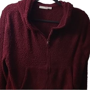 SO BRAND WOMENS  SIZE JUNIORS EXTRA LARGE HOODED TOP PRETTY WINE COLOR